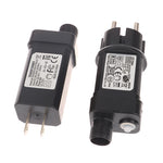 transformateur électrique 24v 6w led noir moderne prise secteur adaptateur commutateur ip44 étanche