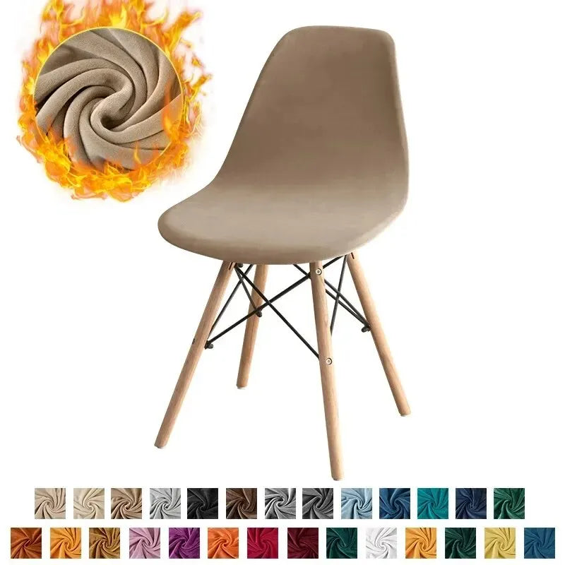 chaise moderne velours gris beige noir pieds bois chambre mariage banquet