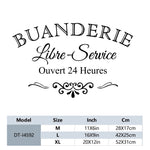 Stickers muraux vinyle décoration moderne serviettes fer lessive panier tapis chambre salon enfants