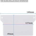 plaque plastique poids lamelles store vertical accessoire remplacement blanc moderne minimaliste extérieure