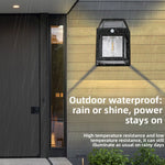 lampe murale solaire ip65 protection automatique contemporaine led noir matériau abs moderne