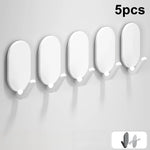 crochets muraux adhésifs modernes gris marron pièces rangement sacs clés manteaux