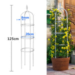 support plante grimpante grille métal anti rust noir blanc moderne facile jardin fleurs tomates