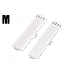 rubans adhésifs blancs rayures noires surface rugueuse moderne utilisation multiple 12 paires auto collantes