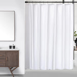 rideau douche transparent moderne aimants lestés blanc gris rose
