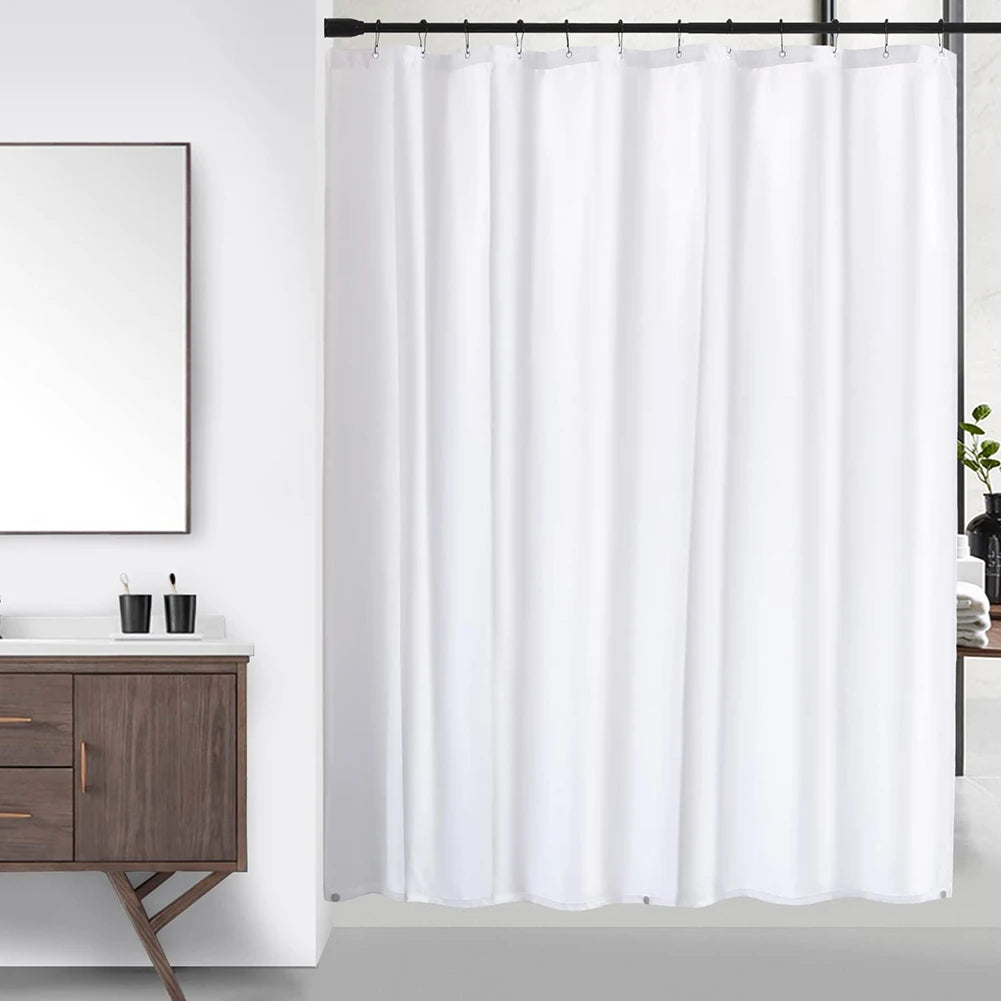 rideau douche transparent moderne aimants lestés blanc gris rose