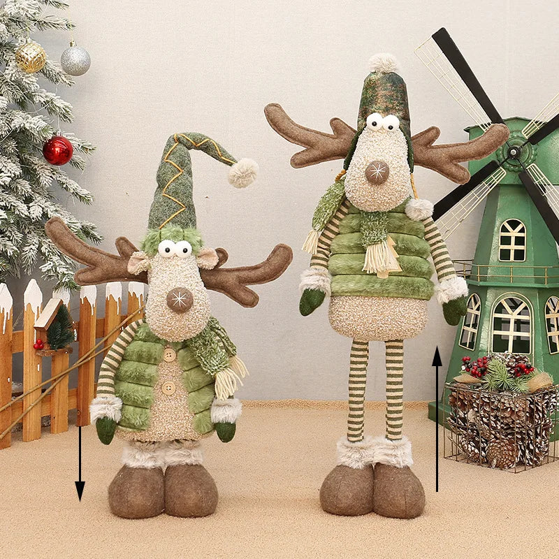 Figurine renne jaune clair décoration Noël