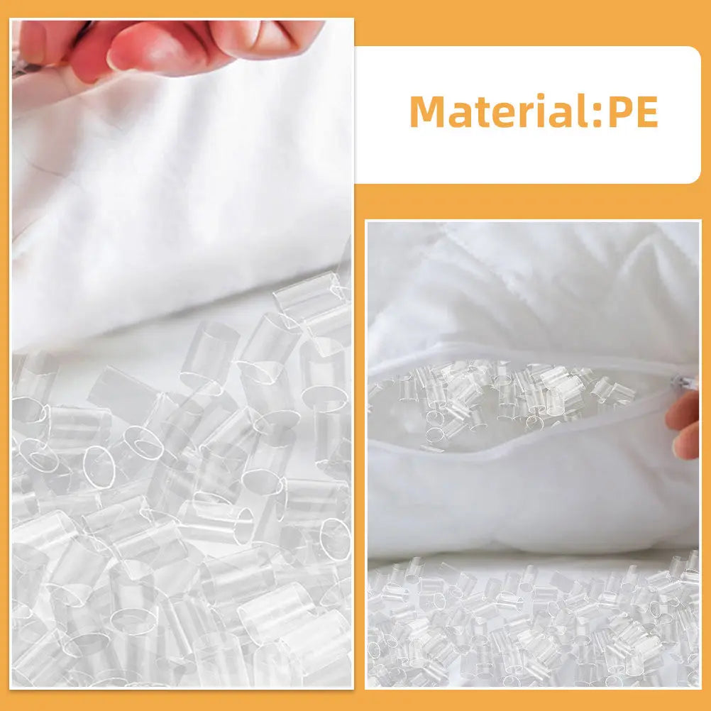 clips fermeture glissière transparents pratique utilitaire oreiller remplissage ecologique portable rond lisse insertion facile