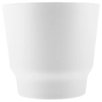 pots fleurs suspendus mural bleu gris blanc texturé moderne grille drainage vis jardin