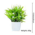 décoration extérieure plante artificielle moderne pot carré blanc branches feuilles vertes fleurs violettes minimalisteextérieur