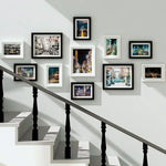 cadres photo modernes verriers blanc noir jaune rose lisses brillants divers motifs illustrations enfants