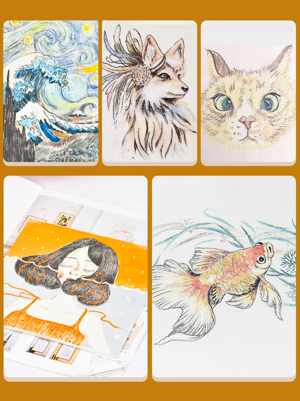 crayons sous glaçe 12 couleurs noires blanches bleues vertes orangées rouges marrons grises roses