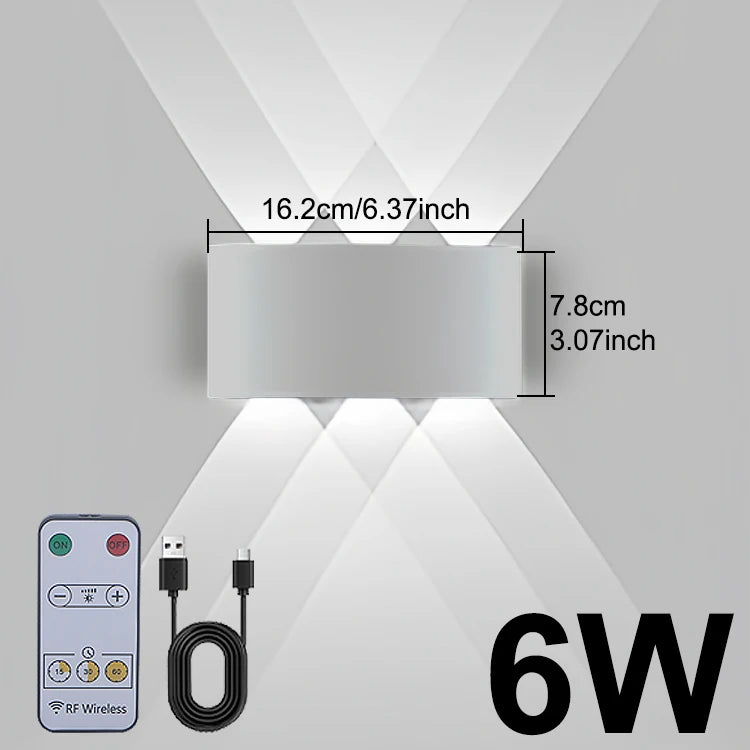 lampe murale led moderne noire interrupteur tactile charge usb chambre cuisine