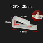 ruban led flexible transparent moderne clips fixation 12v 24v rgb éclairage intérieur