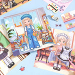autocollants cartoon pixel art 18 pièces vêtements accessoires animaux