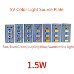source lumineuse led bleu jaune rouge violet blanc chaud moderne diodes intégrées cable connexion