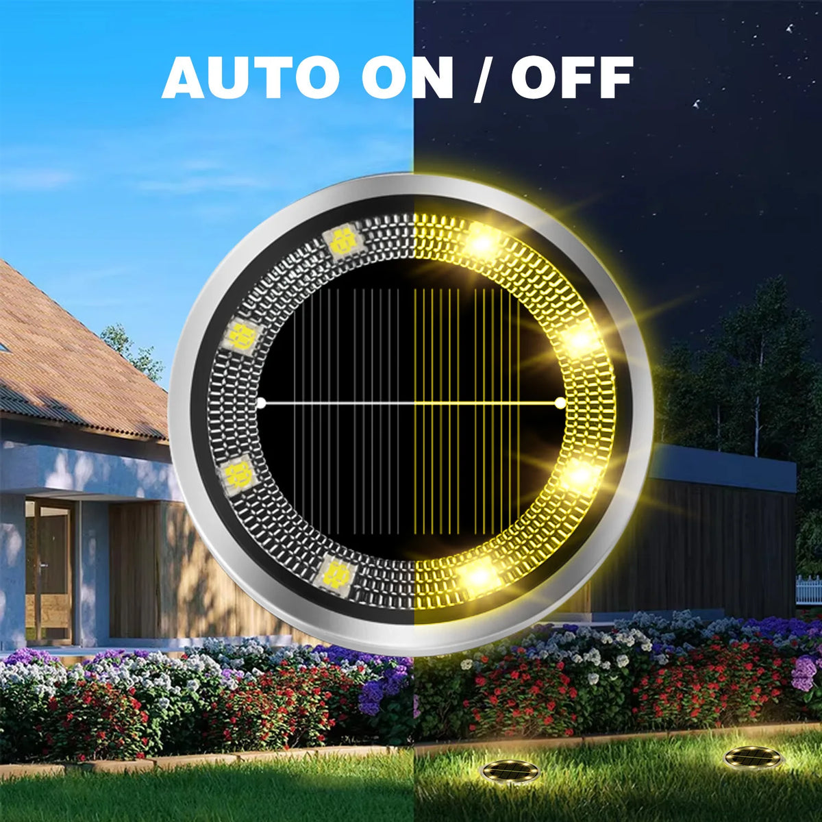lampe solaire jardin extérieur 12 led panneaux solaires moderne tringle