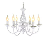 lustre pendentif blanc classique ampoules éclairage salon chambre restaurant vintage métal