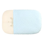 coussin bébé gris bleu clair texturé ultra doux confortable hiver été printemps automne polyestère