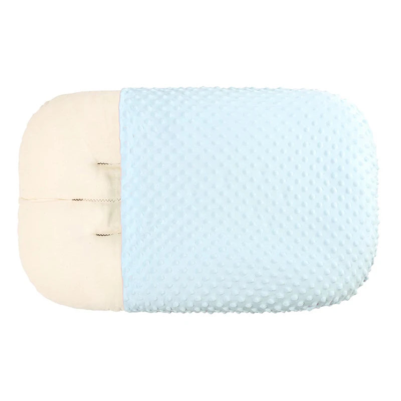 coussin bébé gris bleu clair texturé ultra doux confortable hiver été printemps automne polyestère