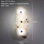 lampe murale moderne pierre naturelle blanc gris éclairage quotidien fixée mur