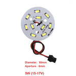 panneau led rond blanc moderne haute luminosité grille câbles éclairage intérieur