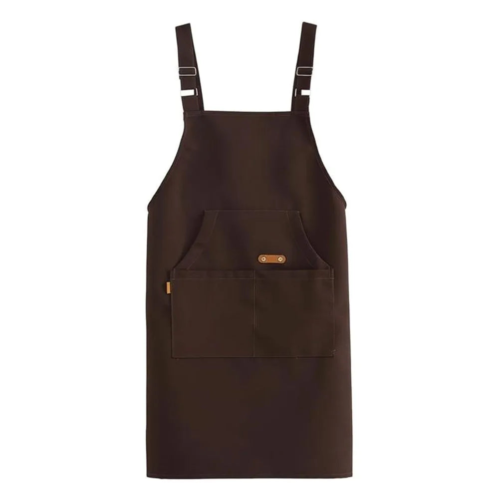 tablier cuisine vert foncé noir rouge rayures opacité classique poche avant boutons réglable resistant