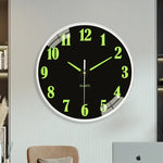 Horloge murale lumineuse 8 pouces design minimaliste noir