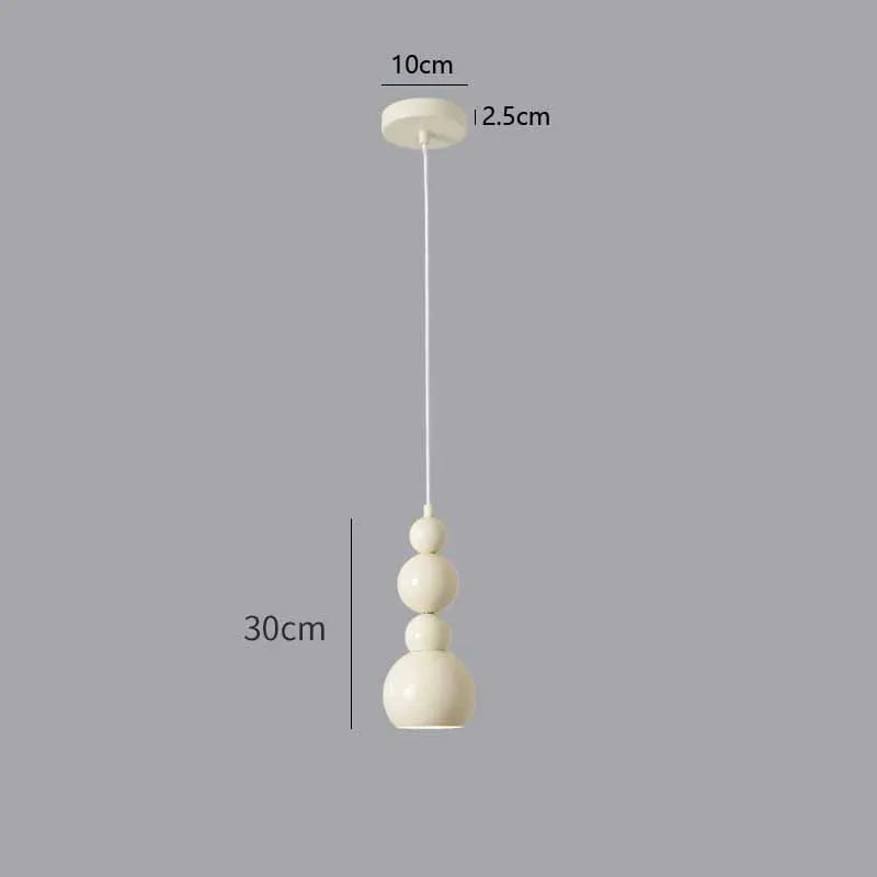 suspension lumineuse moderne minimaliste blanc beige rose sphères imbriquées scandinave suspension câble
