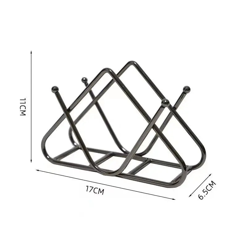 porte serviettes moderne or noir géométrique contemporain minimaliste métal serviettes