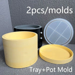 jardin pots silicone moderne jaune blanc gris mat opaques variés tailles