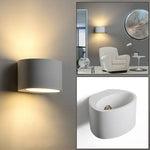 Applique murale en plâtre blanche design nordique