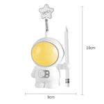 lampe astronaute enfantine rotative étoile tête translucide spatial crayon recharge usb