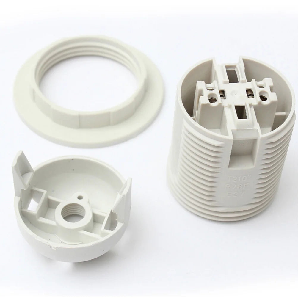 ampoule support pendentif collier éclairage douille vis blanc noir moderne fixations invisible grille invisible