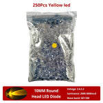 Diodes led bleu vert rouge jaune blanc rose violet orange 10mm ultra lumineuses modernes