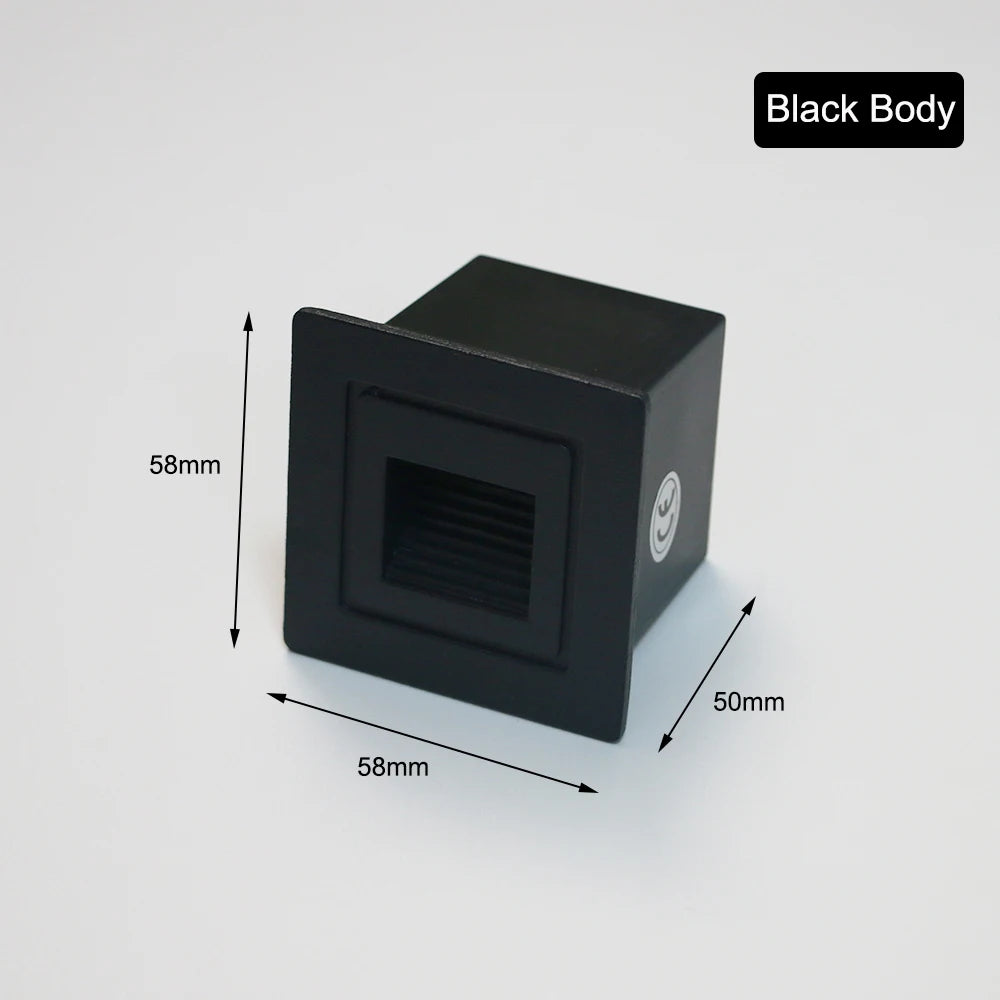 lumière murale moderne cube noir gris ip65 led extérieure hydrofuge minimaliste