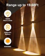 lampes murales solaires modernes led noires lumière jaune ip65 étanchesextérieur minimalistes