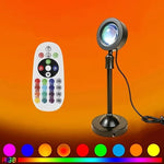 projecteur led noir blanc multicolore télécommande câble usb moderne