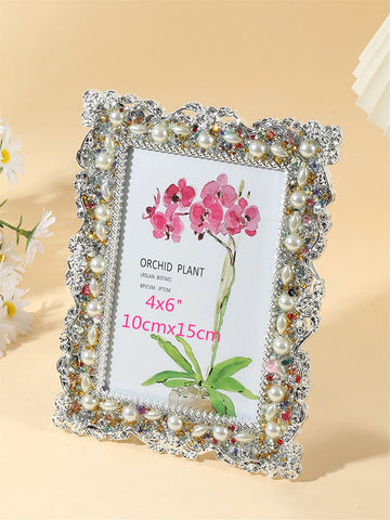 cadre photo classique strass argenté clips transparent 10x15cm 13x18cm decoration maison erotique