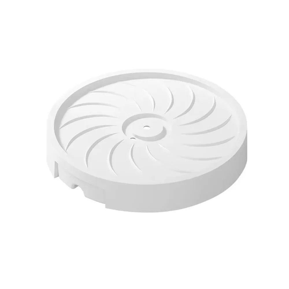 support plante roulant blanc gris noir rayures concentriques moderne