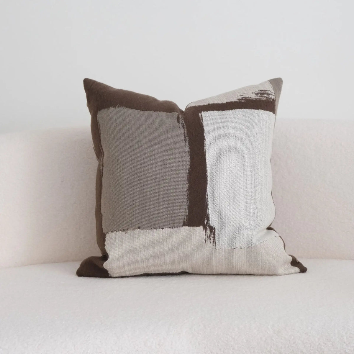 coussins décoratifs patchwork moderne sans rembourrage beige gris blanc lit canapé 45x45cm