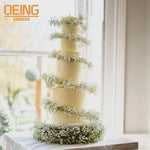 supports gâteau étages spirales transparentes pliables décoration pâtisserie mariage