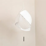 lampe suspendue moderne blanc rayures horizontales opacité cordon interrupteur 2000 82000 lumens