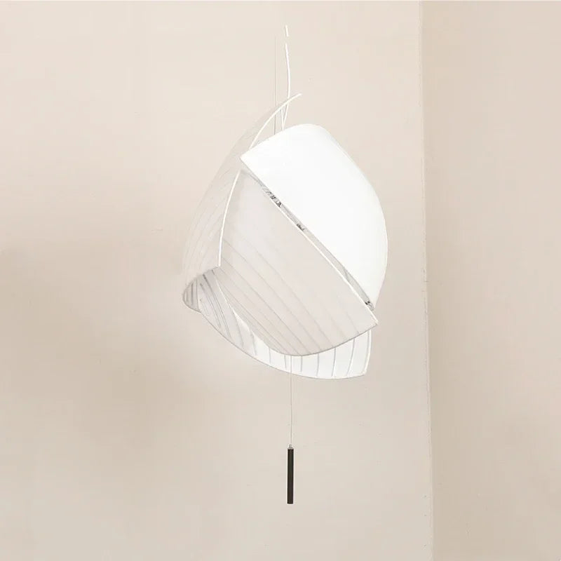 lampe suspendue moderne blanc rayures horizontales opacité cordon interrupteur 2000 82000 lumens
