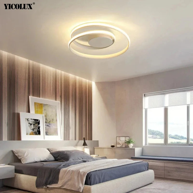 plafonnier led moderne blanc noir chambre salon adjustable