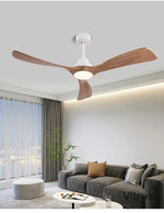 ventilateur bois moderne led noir blanc télécommande 42 52 60inch
