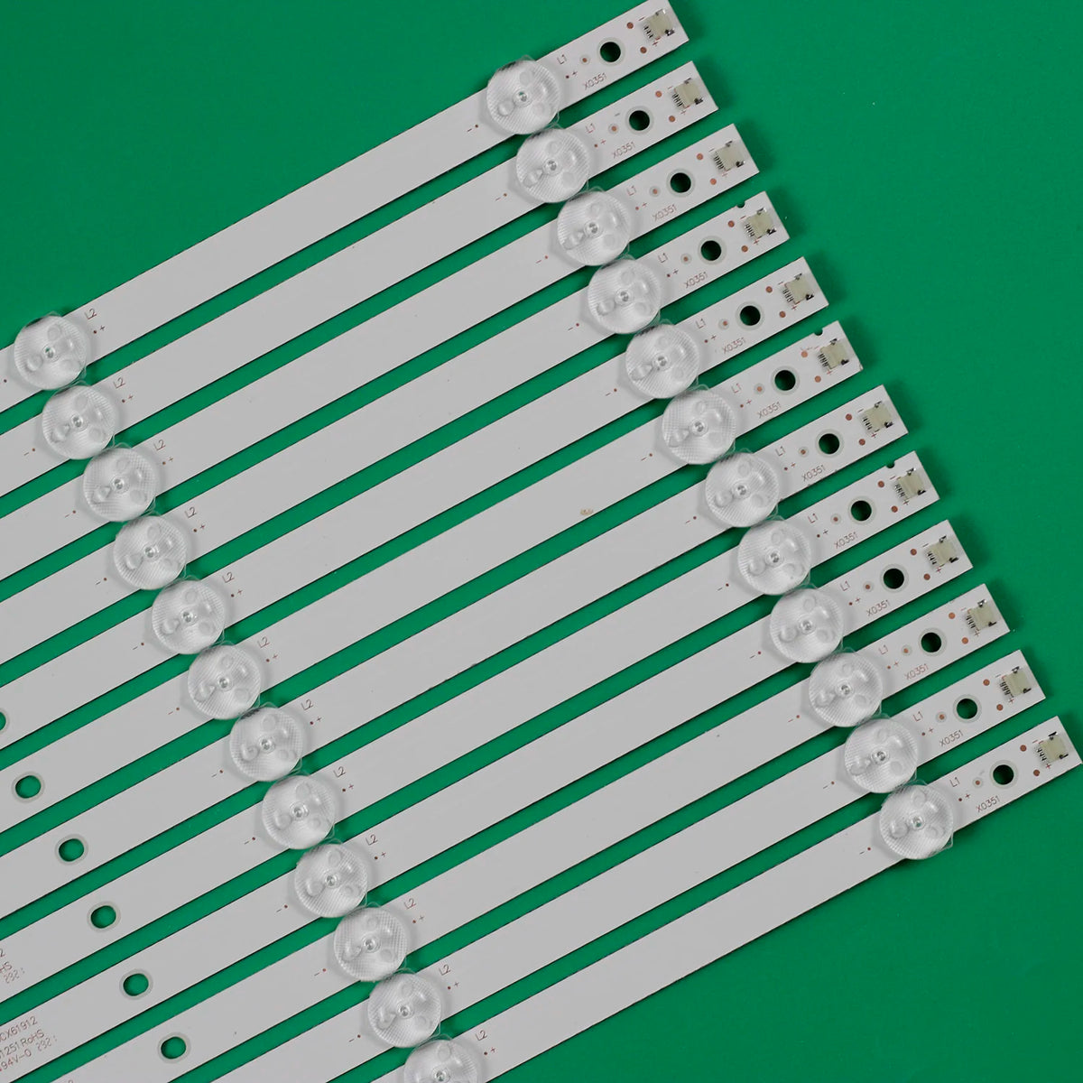 bande led blanc moderne leds 12 bandes transparentes 620mm