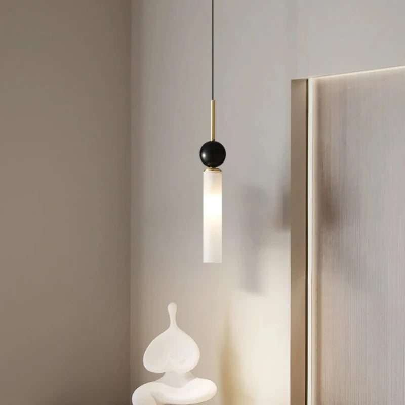 lampe suspendue moderne minimaliste cuivre lumière blanche applique murale plaque fixation chambre salon étudehôtel