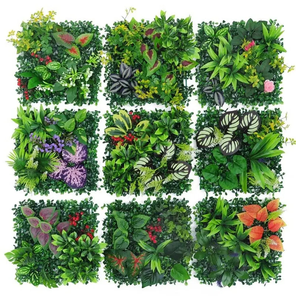 plantes artificielles feuilles vert rouge violet blanc modernes naturelles 25cm 25cm