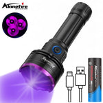 lampe torchon uv rechargeable 30w led 365nm 395nm filtres noirs transparents